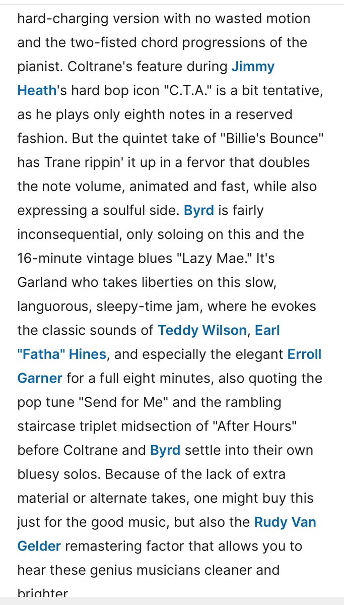 #jazzcut2025
June 30
Billie’s Bounce R Garland/J Coltrane 1958 rel 1962

<a href="/PedroPerico75/">Pedro Jimenez</a> 
<a href="/ihateclaims/">The Curse of Shin MikeZilla Minus One</a> 
<a href="/hermannkarlovic/">hermann karlovich Joe A</a> 
<a href="/HillbillyHighl1/">Hillbilly Highlander</a>
<a href="/MeisnerActor/">Kelly Nelson 🎬</a> 
<a href="/schlaker_steve/">Steve Schlaker</a>
<a href="/mecalnan/">Pragmatic Libertarian Pill Dude</a> 
<a href="/PkItVhUAtj2teDL/">映画とレプカジ大好き</a>
<a href="/Freelineorlando/">Michael W. Freeman</a>
<a href="/AMclenon/">andy mclenon</a> 
<a href="/roger_bakes/">Roger Bakes</a> 
<a href="/OldCarLongRoad/">Chuck Clark</a>

youtu.be/7OUN9bftWbI?si…