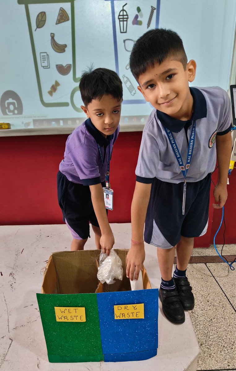 simransehra53's tweet photo. Tiny Hands, Big Change!
Watch our little eco-heroes in action!
They sorted the trash with a splash -wet in green, dry in blue — because saving the Earth starts with you! This reflection activity empowered our students to turn simple actions into lifelong habits.
@vividh87 @BBPSMV https://t.co/sMfRo49kBY
