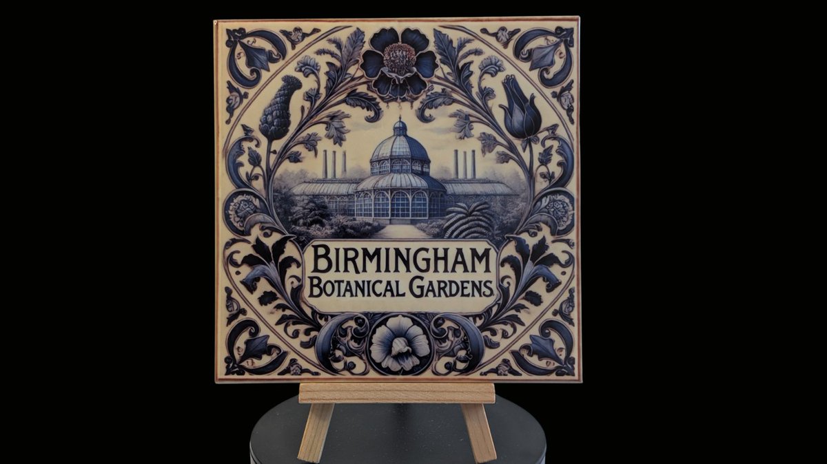 New tile alert! 🌿
Inspired by the Birmingham Botanical Gardens, this hand-printed blue and white beauty blooms with Arts &amp; Crafts charm. Perfect for plant lovers, Brummies and garden dreamers.
Now in my Etsy shop morganandmorris.etsy.com/uk/listing/432…
#Birmingham  #BotanicalGardens