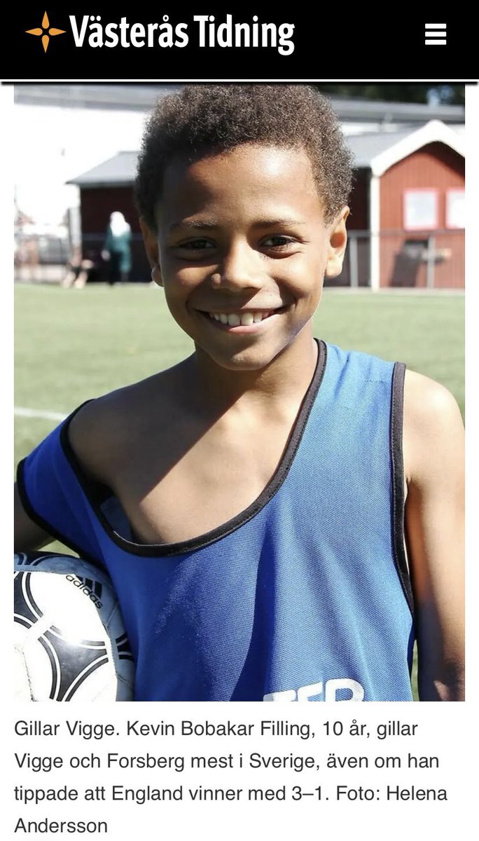 Sex år senare skriver den här killen på för <a href="/AIKfotboll/">AIK Fotboll</a> och gör mål i sin allsvenska debut. 

Västerås levererar!