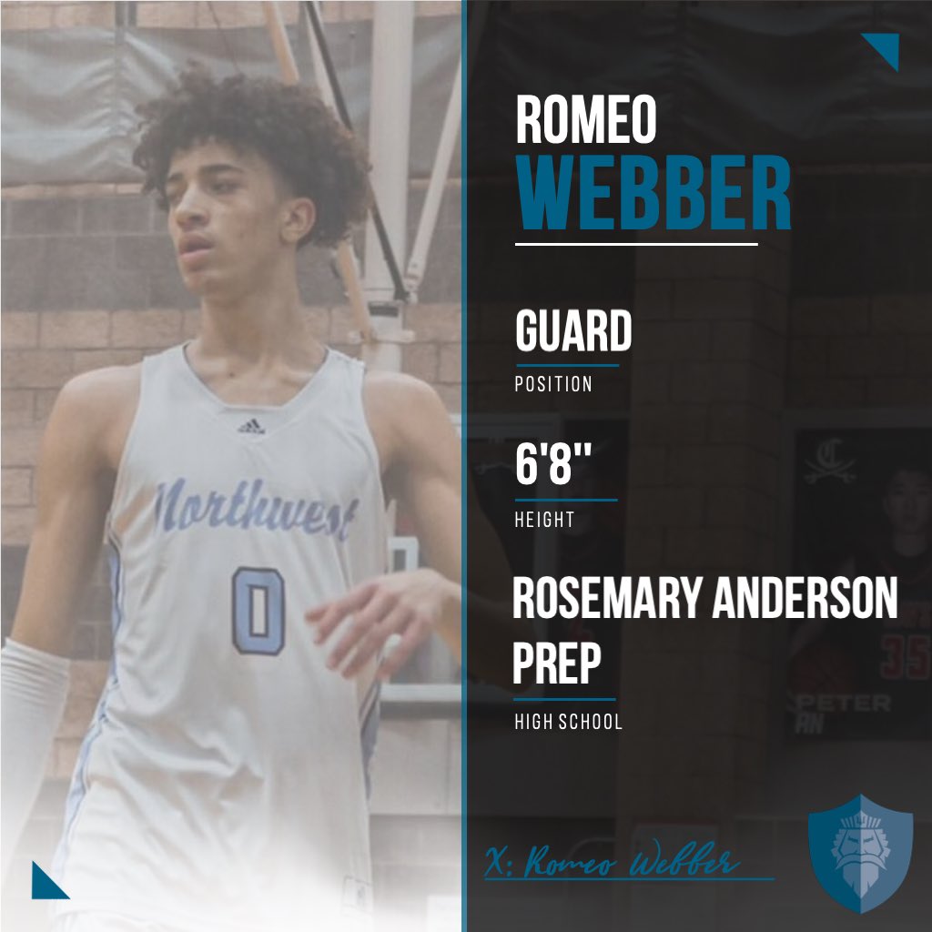 EdmondsHoops's tweet image. Excited to announce our next signing, Romeo Webber from Rosemary Anderson Prep! Romeo provides an excellent combination of length/skill from the guard position and will be extremely versatile on the defensive end for us.
Welcome to the family Romeo!
@Romeowebber
#tritonpride