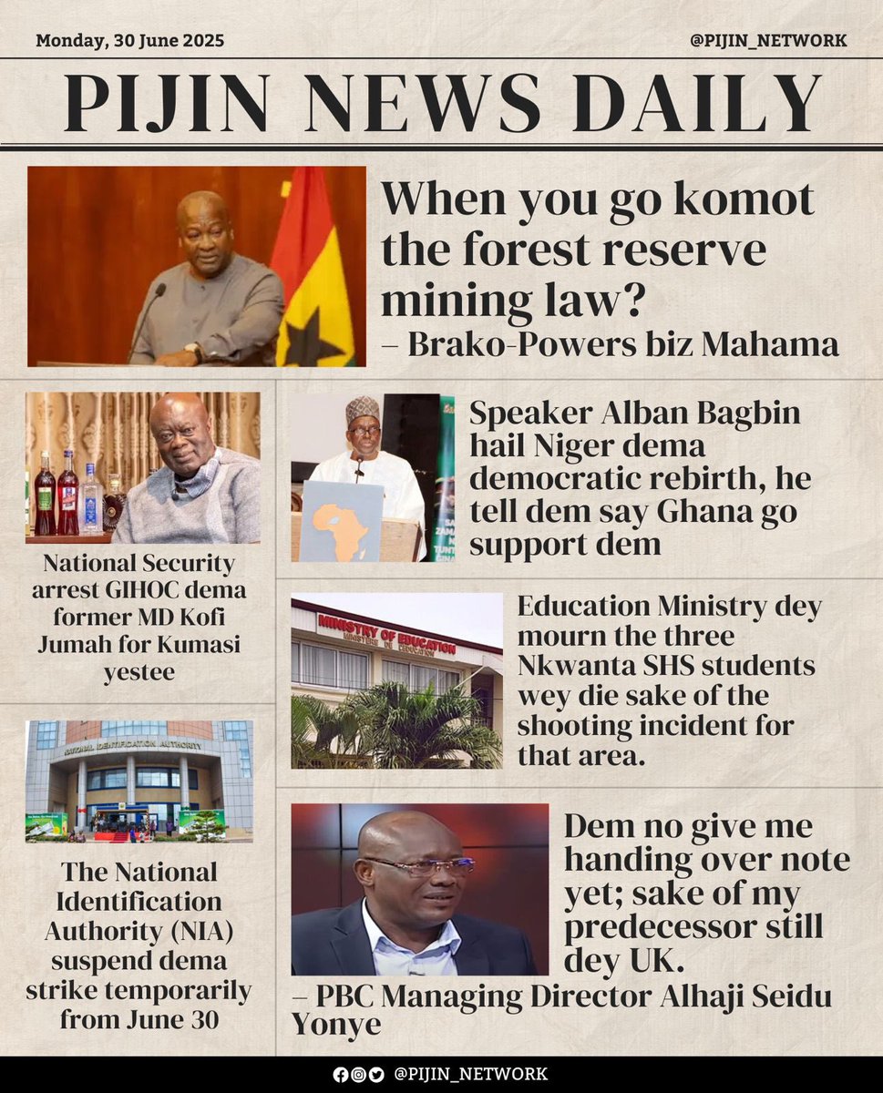 Pijin_Network's tweet photo. Today ein news
#PijinNews #PijinNetwork o https://t.co/FRi9BN0Ml2