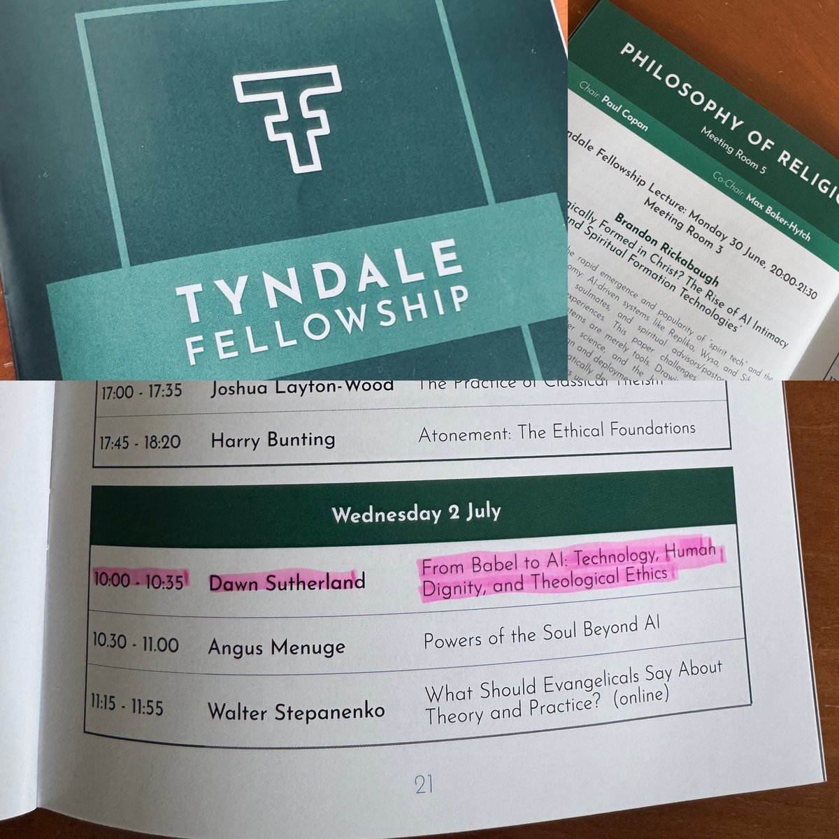DawnLSutherland's tweet image. Conference leg two is underway… #PhilosophyofReligion #TyndaleFellowship2025