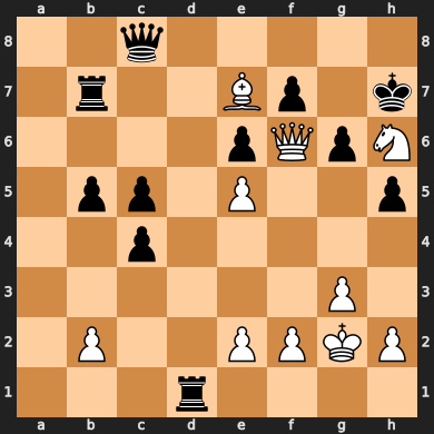 MindMazeX68's tweet photo. 🟢 #4 Chess Puzzle of the Day: Spot the Winning Tactic! #chessdaily #chesspuzzlesolver #mateinthree ⭐
Inspirational Quotes: https://t.co/ARLz0D7RCa
Renaissance Painting: https://t.co/hwThHpzxK0
Famous Quotes: https://t.co/iqzN7wZAHi
DO IT YOURSELF: https://t.co/zJfvZ5BWwG https://t.co/23YVuJoiXx