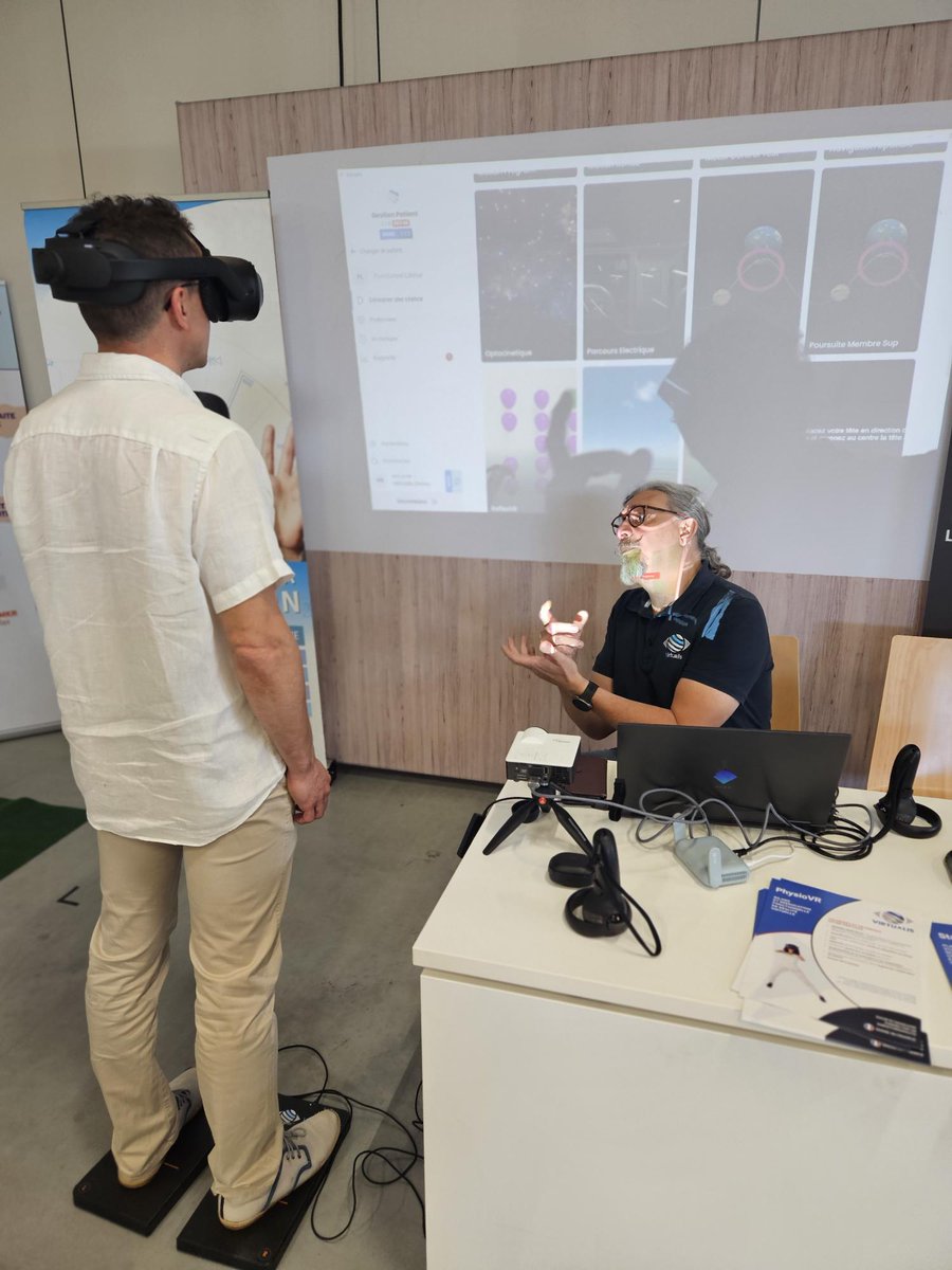 🤩Virtualis y était ! Ce 62ème #Congrès de la FFMKR a été l’occasion de rassembler de nombreux #Kinésithérapeutes pour parler de la profession.
Vous avez pu tester nos solutions de VR et en apprendre plus sur leurs bénéfices pour le processus de #rééducation de vos patients. 🤝
