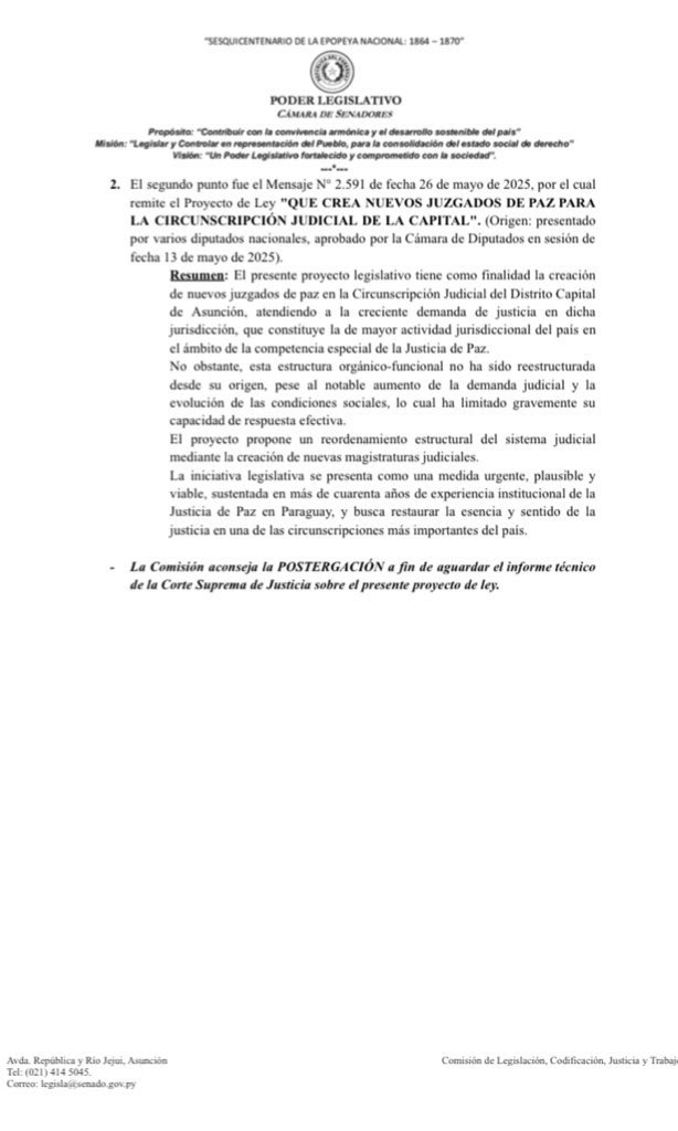 Los puntos estudiados en fecha 30/06/25 quedaron de la siguiente manera: