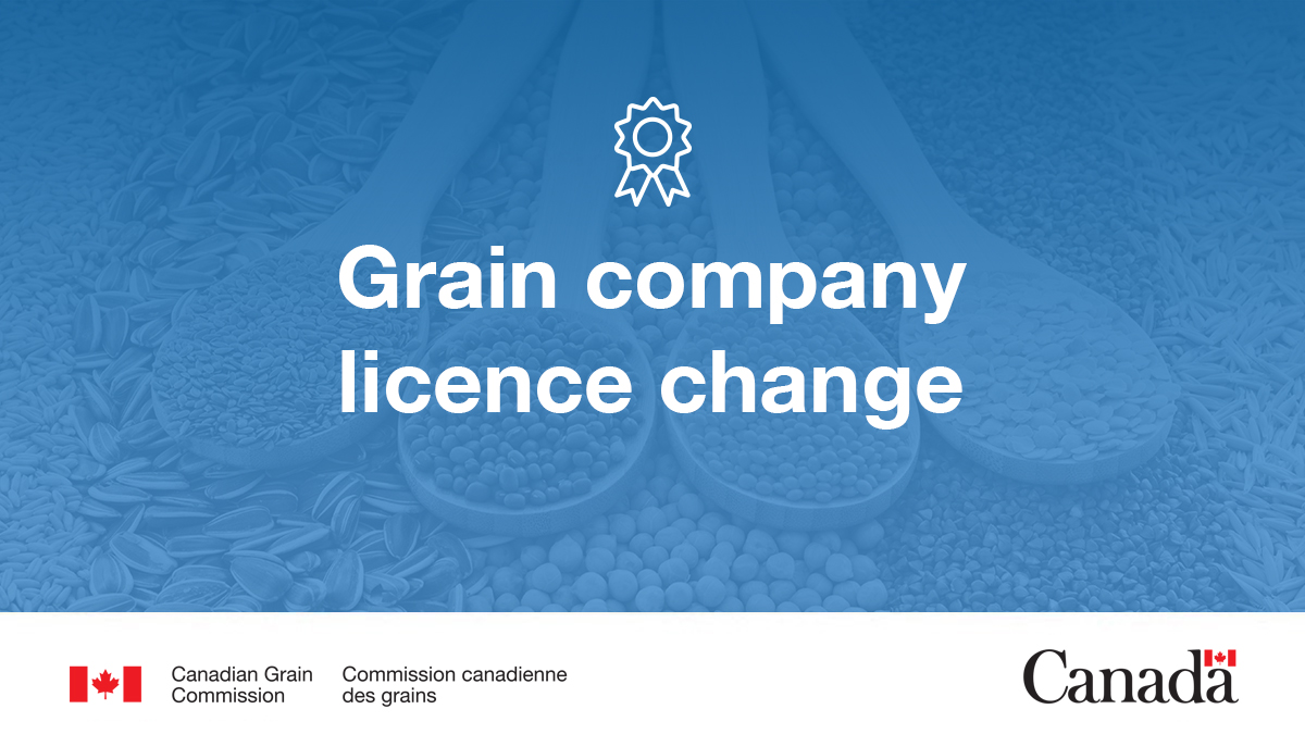 The primary elevator licence held by Croft Grain Ltd. at Melfort, SK, changes to a process elevator licence effective July 1, 2025. ow.ly/3JQQ50WipXA