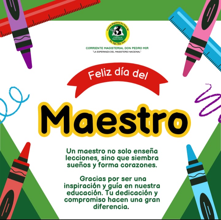 Feliz día del Maestro
