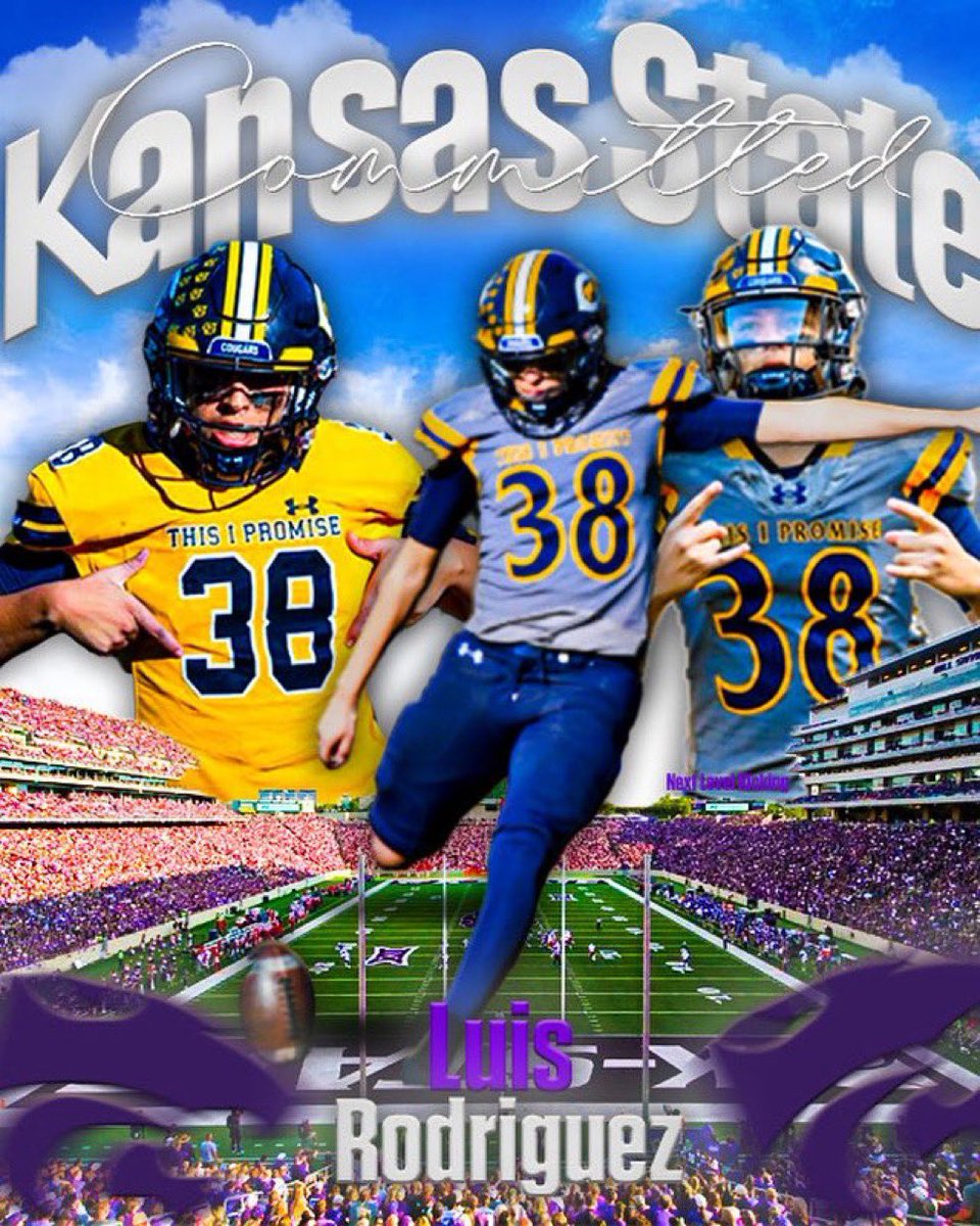 Huge congratulations to longtime Chris Sailer Kicking Kicker, 5⭐️ Kicker &amp; TOP 12’er <a href="/LuisRdz_06/">Luis Rodriguez</a>. He has committed to Kansas State! Well deserved. #TOP12