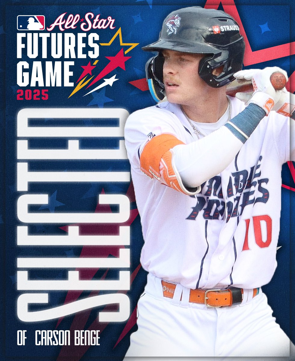 Binghamton Rumble Ponies (@rumbleponiesbb) on Twitter photo OF Carson Benge (<a href="/Mets/">New York Mets</a> No.3 Prospect) has been selected for the 2025 MLB All-Star Futures Game!!
π x #NeedForSteed x <a href="/MetsPlayerDev/">Mets Player Development</a> OF Carson Benge (<a href="/Mets/">New York Mets</a> No.3 Prospect) has been selected for the 2025 MLB All-Star Futures Game!!
π x #NeedForSteed x <a href="/MetsPlayerDev/">Mets Player Development</a>