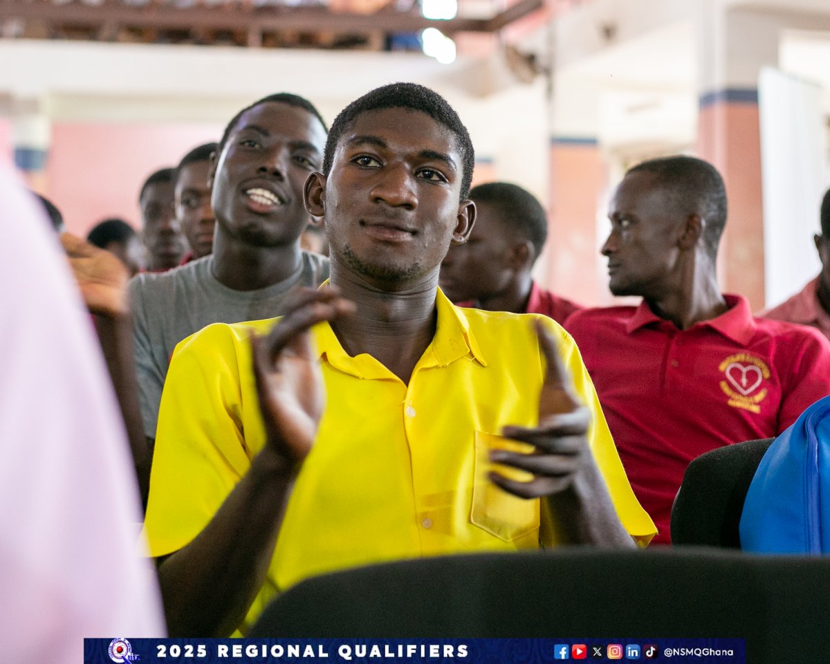 NSMQGhana's tweet photo. BONO:

End of Contest 2

Notre Dame Girls' SHS: 60pts
Kyem Amponsah SHS: 13pts
Jinijini SHS: 12pts
Nkrankwanta SHS:07 pts
Nsawkaw State SHS: 07pts

#NSMQRegionals #NSMQ2025 #Primetime https://t.co/OE9UKmX91W
