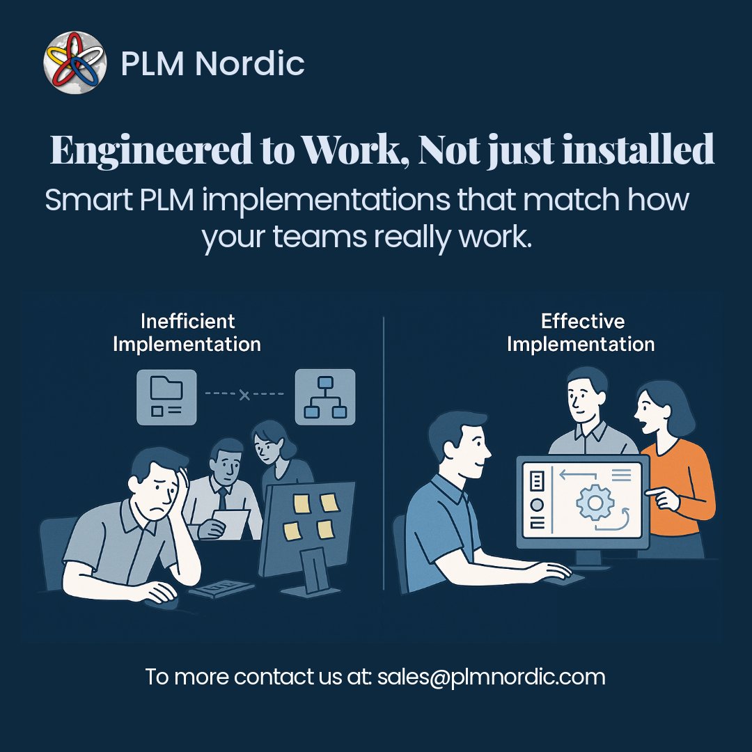 Anyone can install Teamcenter.

Making it actually work for engineers? That’s where we come in.

At PLM Nordic, we tailor Teamcenter to match your workflows—boosting adoption, productivity, and ROI.

📞 Book a free strategy call at: sales@plmnordic.com