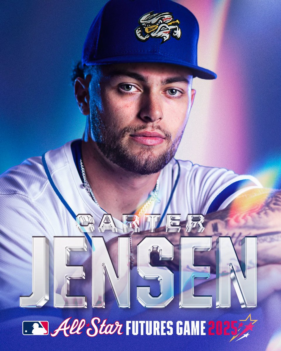 Omaha Storm Chasers (@omastormchasers) on Twitter photo Carter Jensen is the future 🤩
Congratulations <a href="/carterjensenn/">Carter Jensen</a> on being selected to represent the <a href="/Royals/">Kansas City Royals</a> at the 2025 All-Star Futures Game in Atlanta on July 12th!
📰: bit.ly/4kfD9N6 Carter Jensen is the future 🤩
Congratulations <a href="/carterjensenn/">Carter Jensen</a> on being selected to represent the <a href="/Royals/">Kansas City Royals</a> at the 2025 All-Star Futures Game in Atlanta on July 12th!
📰: bit.ly/4kfD9N6
