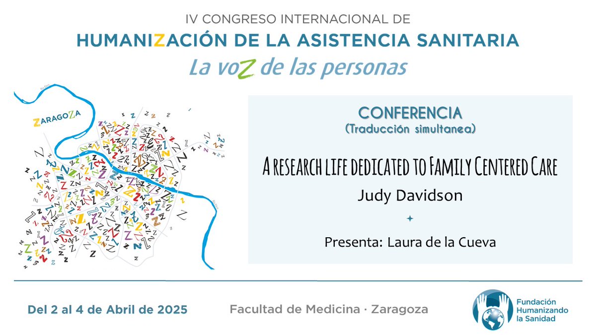 Fundación Humanizando la Sanidad (@fhsanidad) on Twitter photo Conferencia magistral del #4CIHAS:
"A research life dedicated to Family Centered Care"
Judy Davidson. Nurse Scientist, <a href="/UCSDHealth/">UC San Diego Health</a>. San Diego, USA 🇺🇸
Presenta: <a href="/lauradelacueva/">Laura de la Cueva</a>
youtu.be/sEQqC3nduJQ Conferencia magistral del #4CIHAS:
"A research life dedicated to Family Centered Care"
Judy Davidson. Nurse Scientist, <a href="/UCSDHealth/">UC San Diego Health</a>. San Diego, USA 🇺🇸
Presenta: <a href="/lauradelacueva/">Laura de la Cueva</a>
youtu.be/sEQqC3nduJQ