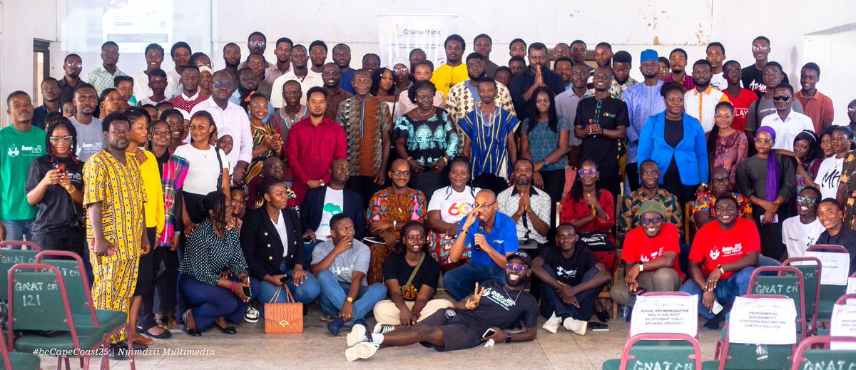 #bccapecoast: A group picture with our mentors, volunteers, partners, sponsors and participants across the region Barcamp Cape Coast was successful at GNAT Hall Cape Coast .
Big thanks to the GhanaThink Foundation.
Like/ Share/ 

📸: NNyimdzii Multimedia

#highlightseveryone