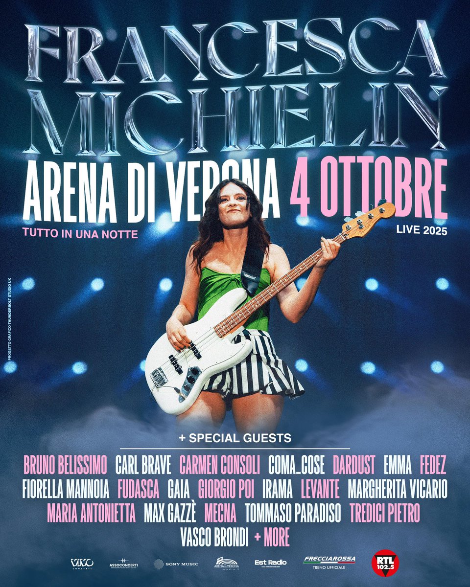 francescacheeks's tweet image. Un mese di FRANCESCA 🪡
e alla nostra festa in Arena si aggiunge anche Carl Brave 💗
biglietti al link in bio 🎫