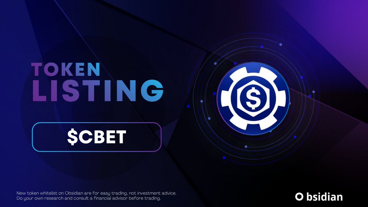 Obsidian Finance (@obsidianswap) on Twitter photo ✨New Token Whitelist!✨
Recently graduated from <a href="/agentfunai/">AgentFun.Ai</a> $CBET by <a href="/CronosBetAI/">Cronos Bet</a> is now whitelisted for smart trading on Obsidian!
Receive more tokens for your trade, enjoy low aggregator fees, and experience fast transactions on <a href="/cronos_chain/">Cronos</a>
#ObsidianSwap ✨New Token Whitelist!✨
Recently graduated from <a href="/agentfunai/">AgentFun.Ai</a> $CBET by <a href="/CronosBetAI/">Cronos Bet</a> is now whitelisted for smart trading on Obsidian!
Receive more tokens for your trade, enjoy low aggregator fees, and experience fast transactions on <a href="/cronos_chain/">Cronos</a>
#ObsidianSwap