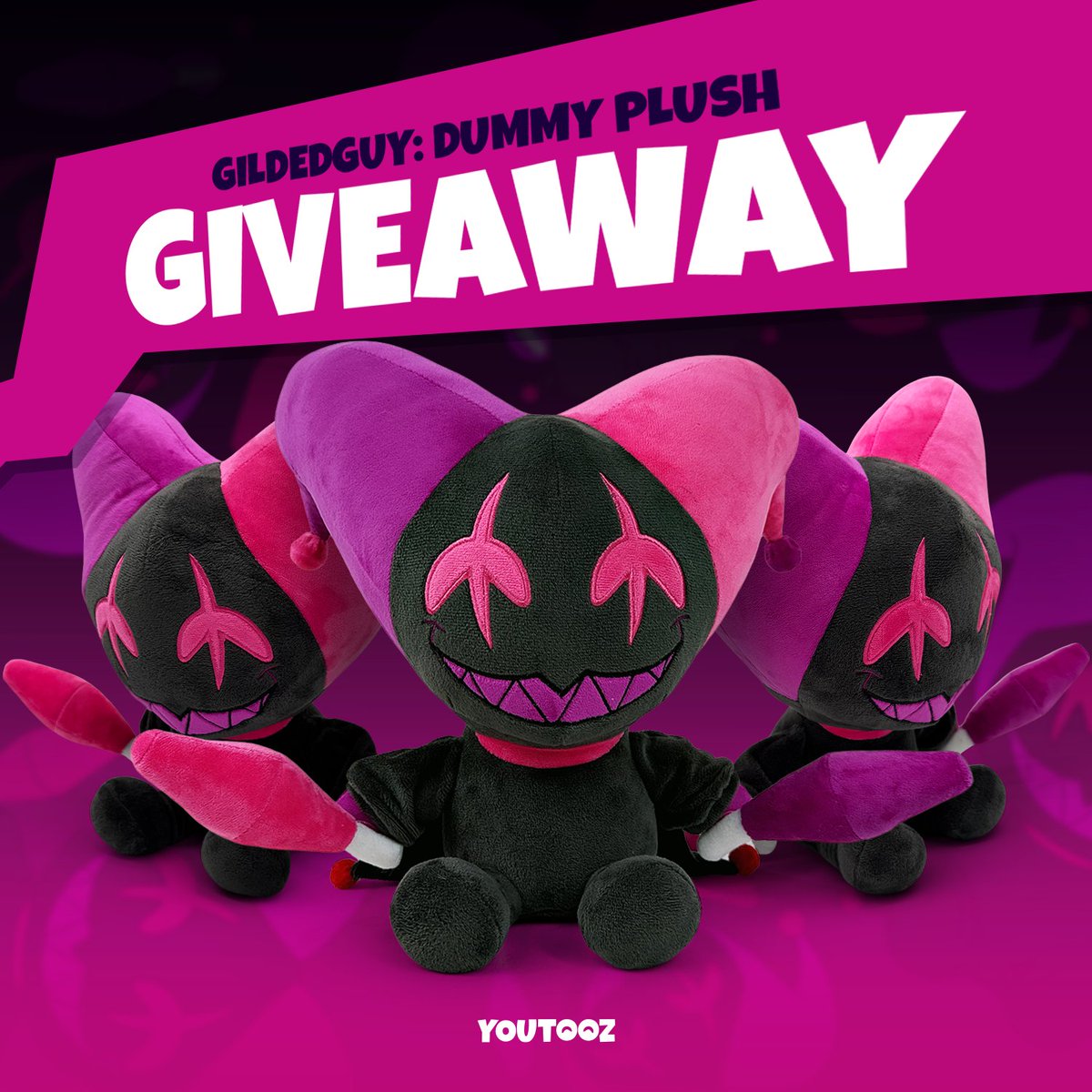 GildedguyArt's tweet image. YO! Comment & follow @youtooz for a chance to win a Dummy plushie dropping on July 7th. We’ll pick a few winners from the comments!