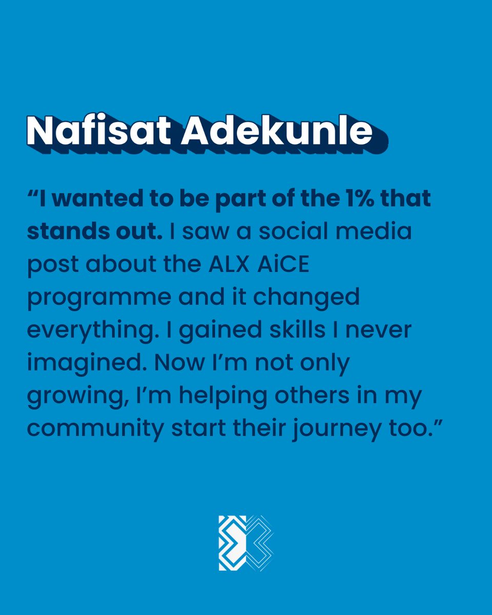 One post changed Nafisat’s life.
Social media + purpose = real transformation.
At ALX, we don’t just teach AI, we show learners how to use it to stand out.

Start your journey: [alxafrica.com]

#AIWithALX #WorldSocialMediaDay #ALXAICE