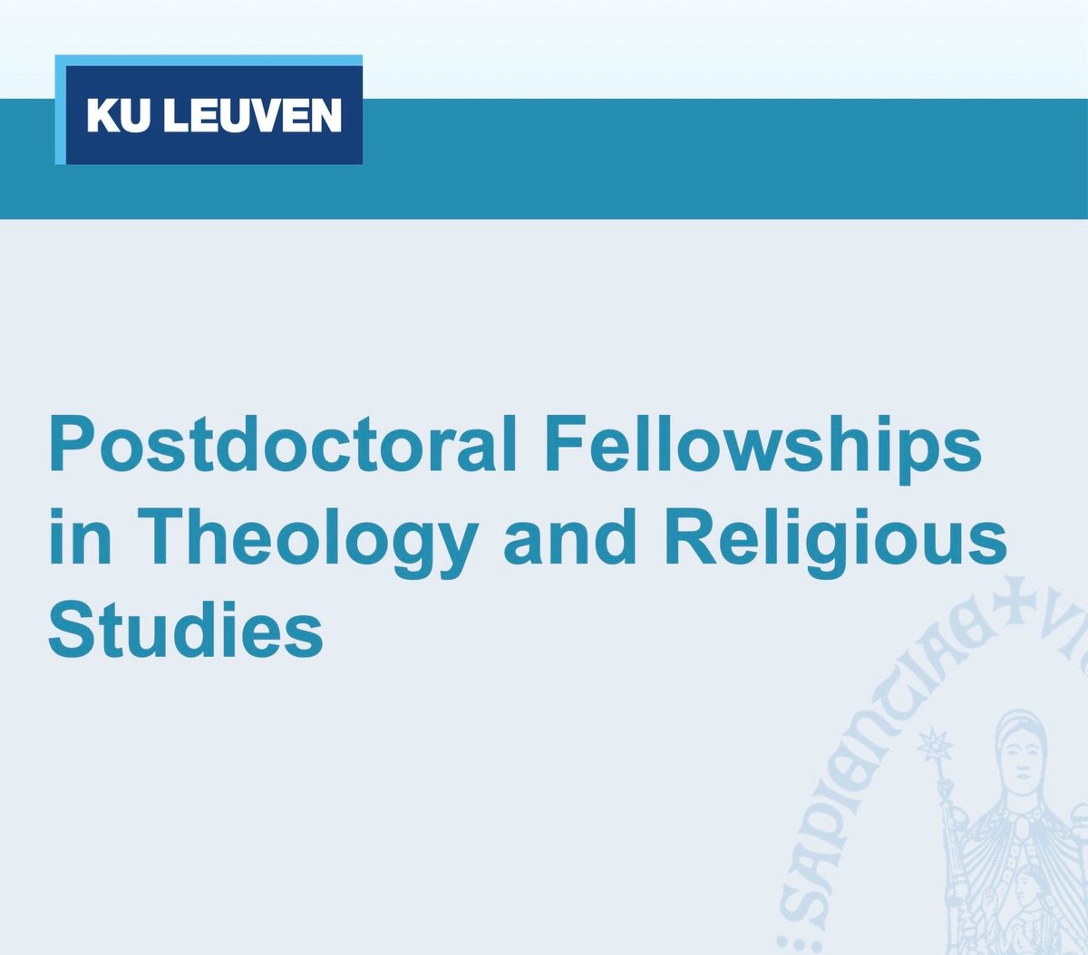 Postdoctoral Fellowship opportunities in Theology and Religious Studies  buff.ly/EACxsmI