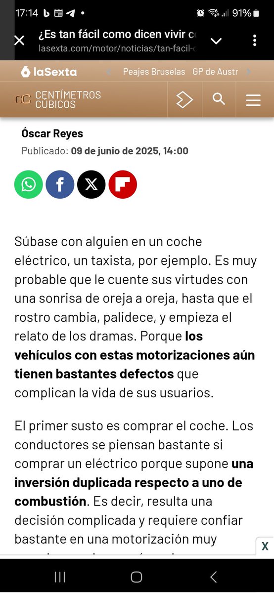 Mothhor's tweet photo. ¿Puede un "cuñado" escribir un artículo sobre coches eléctricos?
En @laSextaTV y @CCubicos sí. 
Todos los mitos, falsedades y bulos juntos! Espectacular! 
@AsociacionAUVE https://t.co/Er0r8h4w49