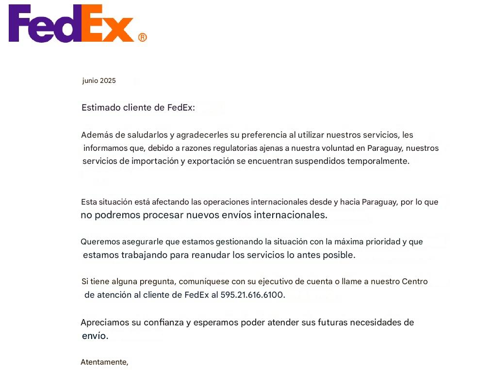 ¿Qué está pasando con paquetes <a href="/fedexteayuda/">FedEx América Latina</a> <a href="/FedEx/">FedEx</a> que vienen a Paraguay? Quedan varados en EEUU. El problema es de <a href="/DNITpy/">DNIT 🇵🇾</a> o es de allá?. Hace un mes que está con inconvenientes de entregas