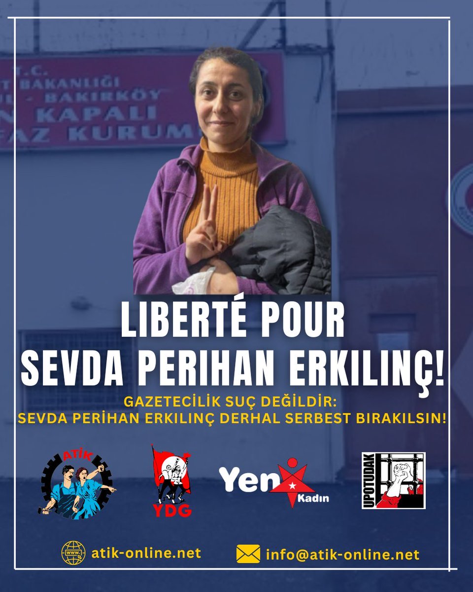 Sevda Perihan Erkılınç doit être libérée immédiatement!

ydg-online.org/sevda-perihan-…