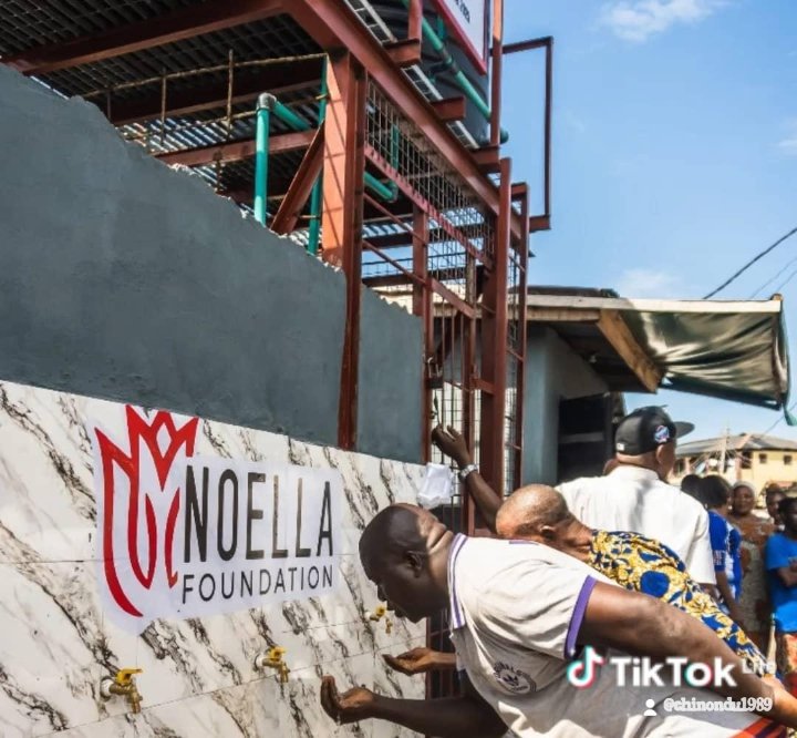 GoldChikodi's tweet image. Seyi Tinubu continues his impactful work, like providing clean water in Ajegunle through Noella Foundation, purely out of conviction, yet the “vim” against him persists. #SeyiTinubuStrides