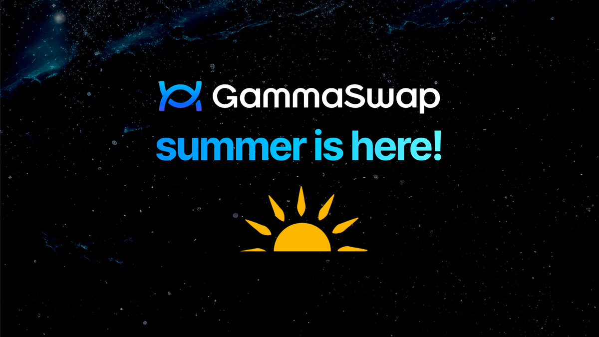 GammaSwapLabs's tweet photo. In anticipation of the launch of gETH (+ other yield tokens), we will be releasing an incentive program known affectionately as GammaSwap Summer! A nod to the nostalgic DeFi Summer that made many of us fall in love with crypto.

🧵☀️👇 https://t.co/5v9Q6lSFZG