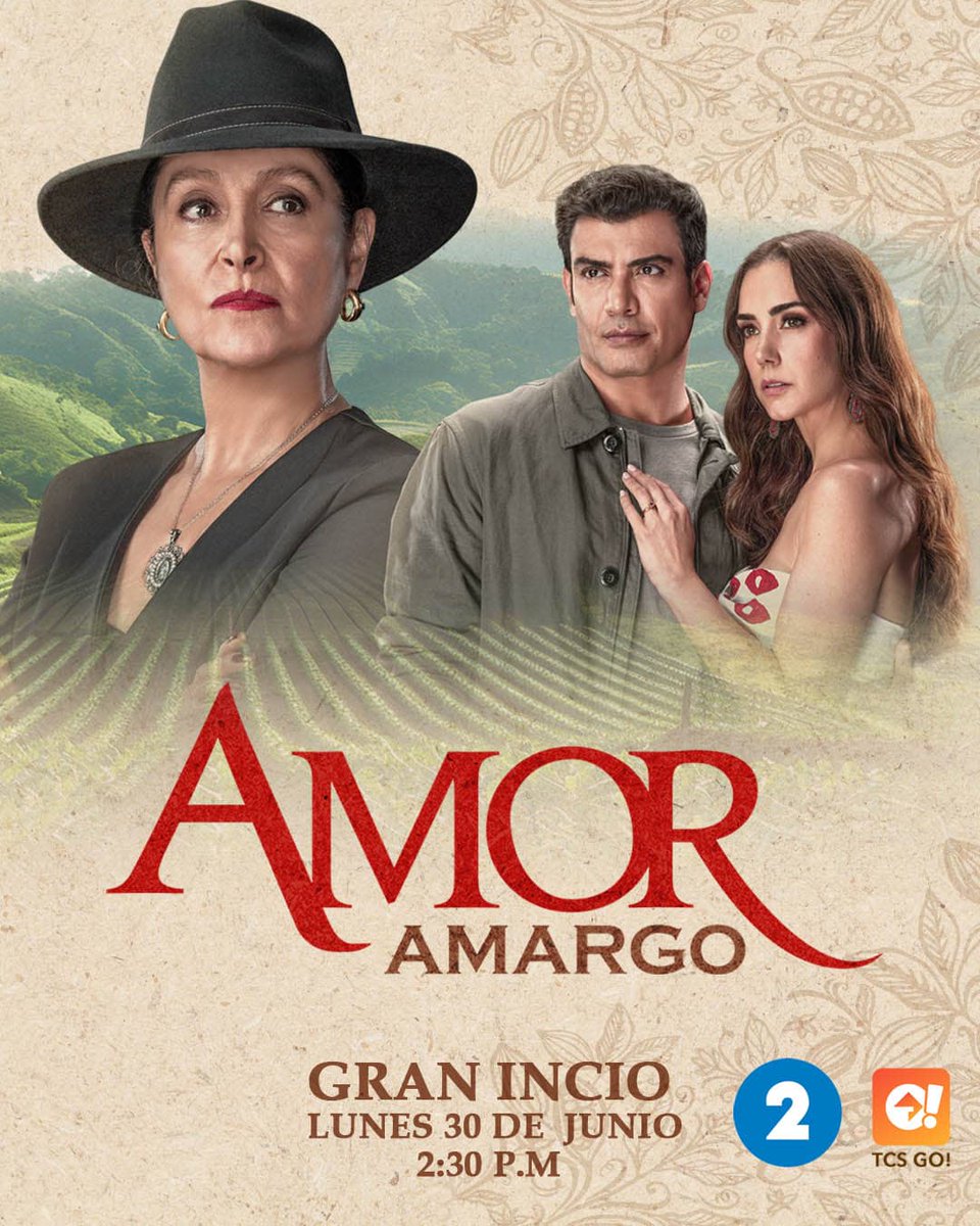 💔Una historia donde el amor sabe más a dolor que a felicidad…
Amor Amargo - GRAN INICIO 🕝 2:30 PM
📺Por Canal 2