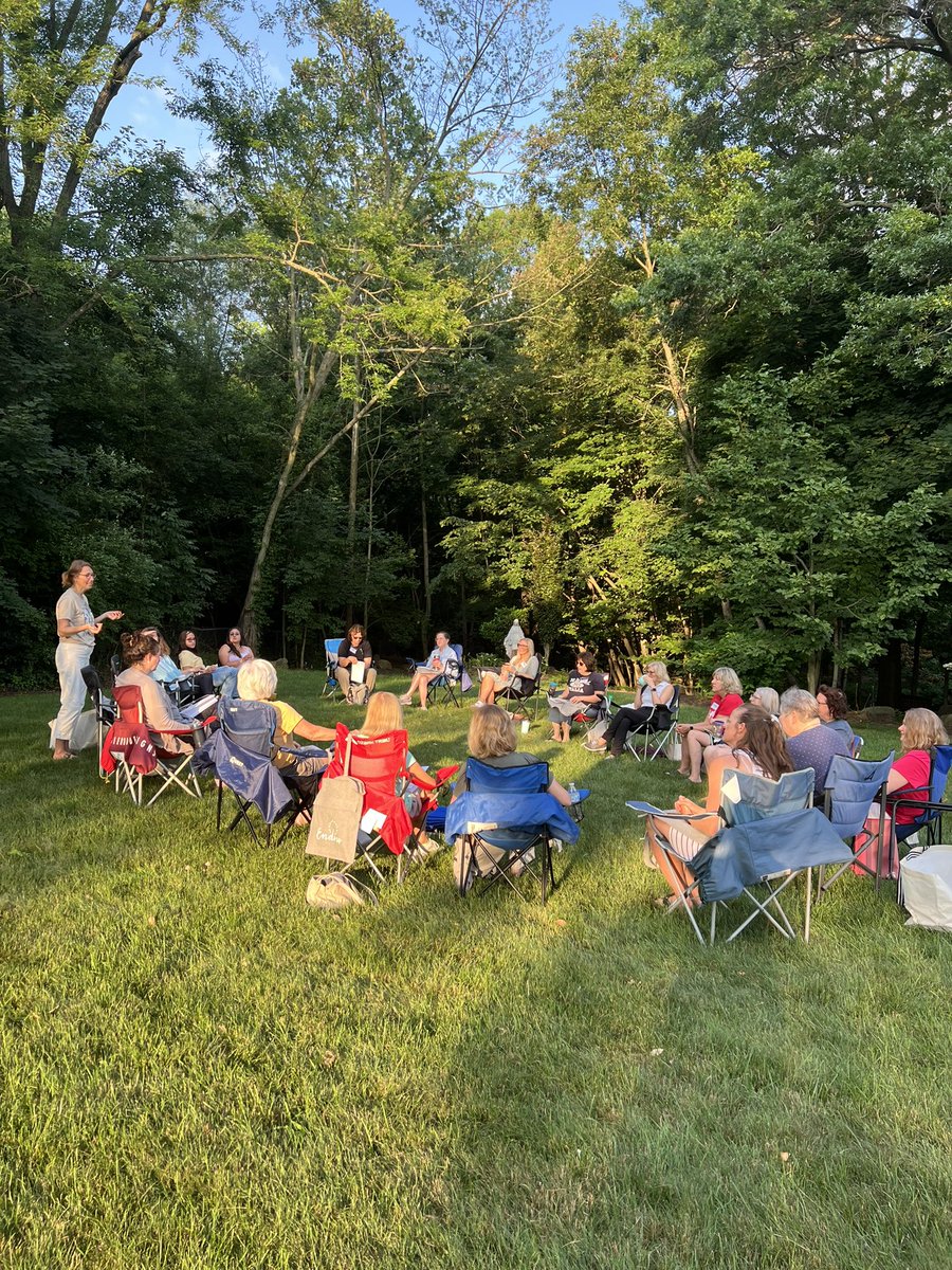 Saturday, women of ACC gathered in the Mary Garden at St. Mary’s to begin a new study on St. John Paul II’s Letter to Women, led by Erika Temple. Surrounded by beauty and peace, familiar faces and new friendships came together in prayer, reflection, and heartfelt conversation.