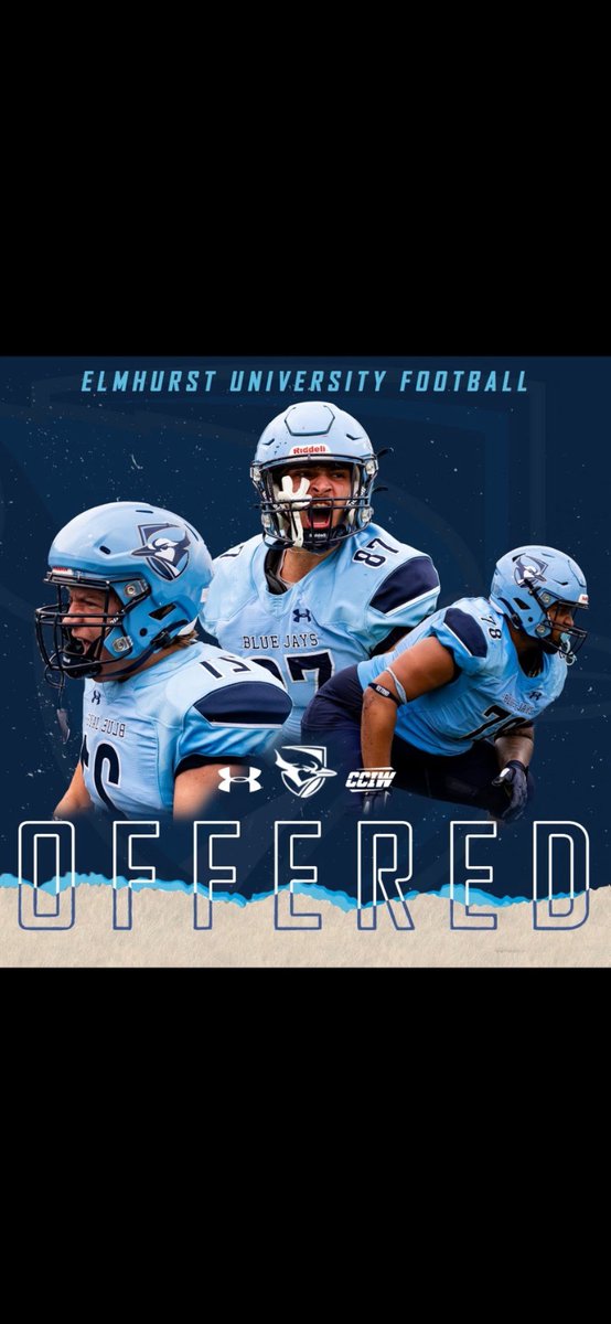 After a great conversation with <a href="/CoachTreschitta/">Kenny Treschitta</a> I have received an offer from Elmhurst University!! <a href="/ElmhurstU_FB/">Elmhurst University Football</a> <a href="/Coach_Heffernan/">Mike Heffernan</a> <a href="/MarianCentralFB/">Marian Central Catholic HS Football</a> <a href="/lkirwan97/">Liam Kirwan</a>