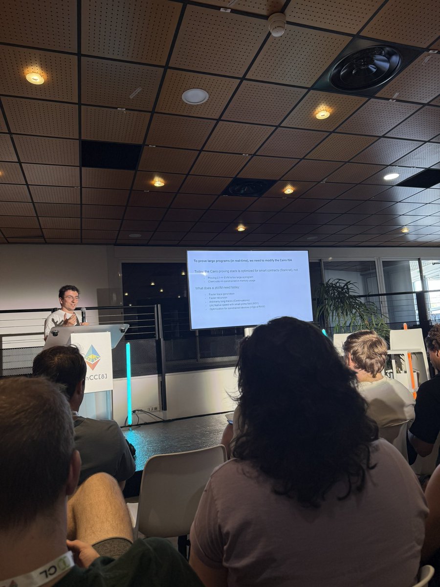 ODTÜ Blockchain (@odtublockchain) on Twitter photo How to reach real time proving for Ethereum in 2025?
Thanks to <a href="/ETazou/">elias tazartes 🥕🧑🌾</a> and <a href="/EthCC/">EthCC - Ethereum Community Conference</a> , had a great session today on the state of zkVM in 2025. Exciting to see how zero knowledge virtual machines will be playing a key role as privacy preserves while ensuring post-quantum security for How to reach real time proving for Ethereum in 2025?
Thanks to <a href="/ETazou/">elias tazartes 🥕🧑🌾</a> and <a href="/EthCC/">EthCC - Ethereum Community Conference</a> , had a great session today on the state of zkVM in 2025. Exciting to see how zero knowledge virtual machines will be playing a key role as privacy preserves while ensuring post-quantum security for