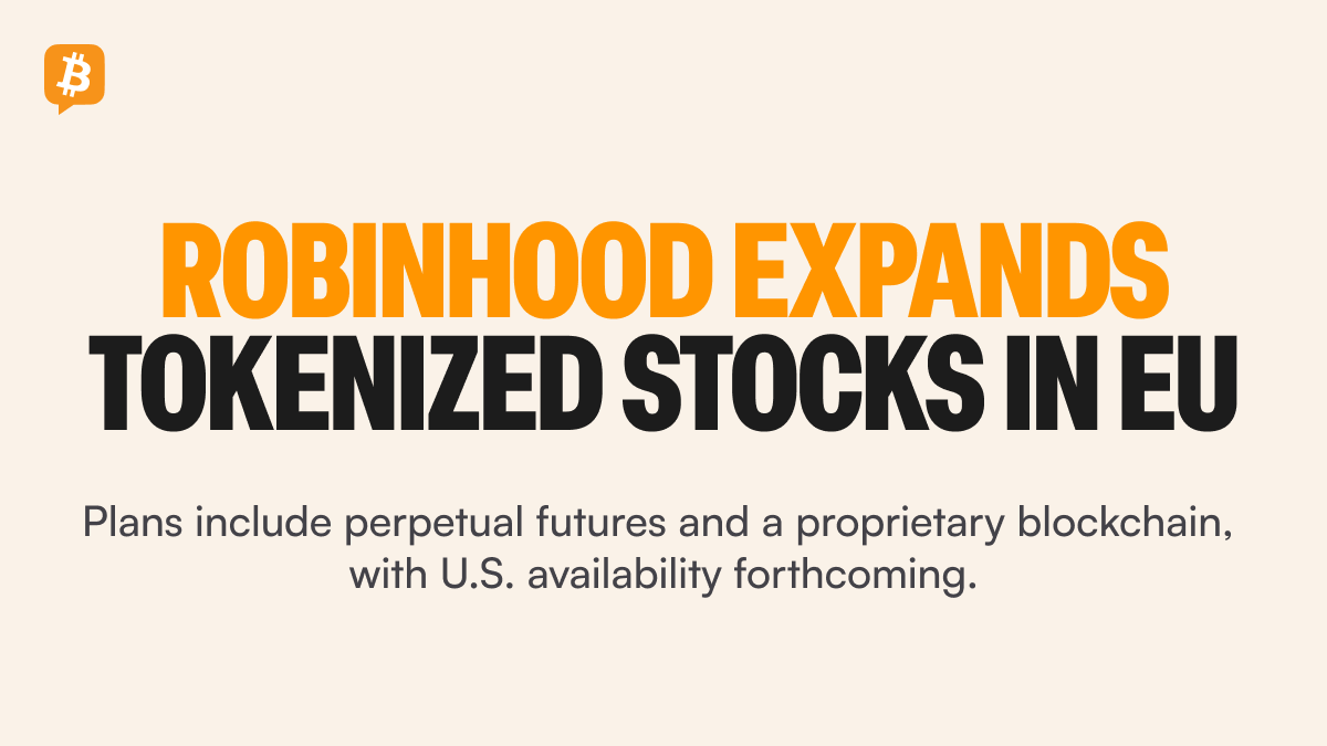 NEW: 🪶 Robinhood launches tokenized popular U.S. stocks for 31 EU  countries on Arbitrum, with crypto perpetual futures coming soon and  staking now available in the U.S.