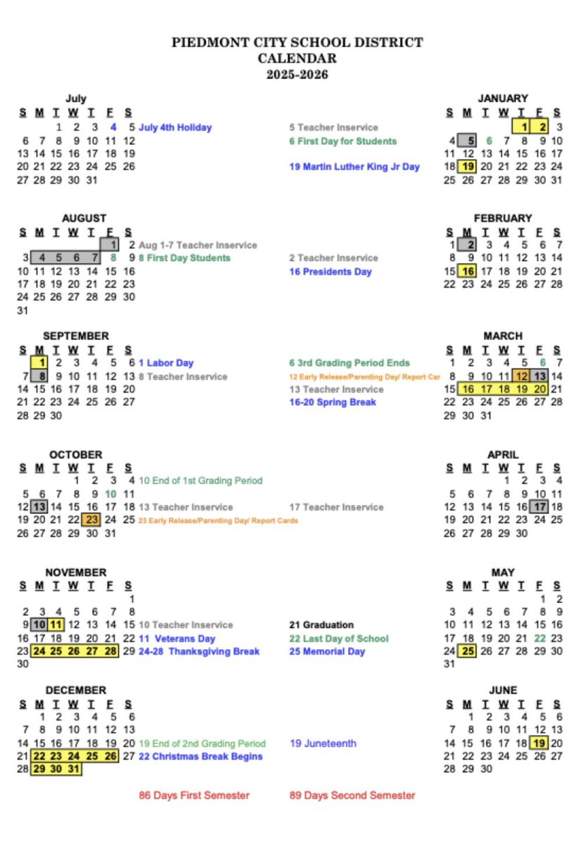 ✨Parents✨This calendar is a helpful tool for families to plan vacations and appointments outside of school hours—because every day in class makes a difference! Consistent attendance helps students stay on track and succeed. 💙⭐️💛