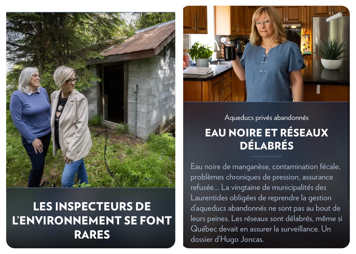 virginie_dufour's tweet image. Pour Northvolt et Stablex, le ministre de l’Environnement s’est mis les mains dans les dossiers jusqu’au cou, mais pour assurer de l’eau potable à des citoyens des Laurentides, c’est silence radio.
❌ Aucune inspection depuis 4 ans malgré des anomalies détectées
❌ 15 ans…