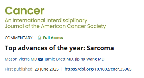 ACS Journal Cancer (@journalcancer) on Twitter photo New commentary highlights the most significant past-year advances in #sarcoma care, including the SU2C-SARC032 trial, exciting autologous T-cell receptor therapies, and more. acsjournals.onlinelibrary.wiley.com/doi/10.1002/cn…
<a href="/OncoAlert/">OncoAlert</a> <a href="/vierra_mason/">Mason Vierra</a> <a href="/JamieBr01303114/">Jamie Brett</a> <a href="/JipingWangMD/">Jiping Wang</a> CC: <a href="/chandrajitraut/">Chandrajit Raut</a> New commentary highlights the most significant past-year advances in #sarcoma care, including the SU2C-SARC032 trial, exciting autologous T-cell receptor therapies, and more. acsjournals.onlinelibrary.wiley.com/doi/10.1002/cn…
<a href="/OncoAlert/">OncoAlert</a> <a href="/vierra_mason/">Mason Vierra</a> <a href="/JamieBr01303114/">Jamie Brett</a> <a href="/JipingWangMD/">Jiping Wang</a> CC: <a href="/chandrajitraut/">Chandrajit Raut</a>