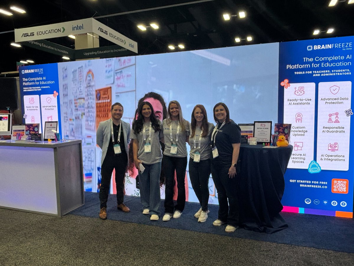 BrainFreeze_AI's tweet image. The BrainFreeze team is live at #ISTE25! 🎉
Swing by Booth #1121 for:
🍧 Free popsicles
🎁 $100 gift card giveaway
📘 Exclusive AI workbooks
💡 Live AI demos
Come say hi + see how AI is transforming classrooms!
#AIinEducation #EdTech #ISTELive25