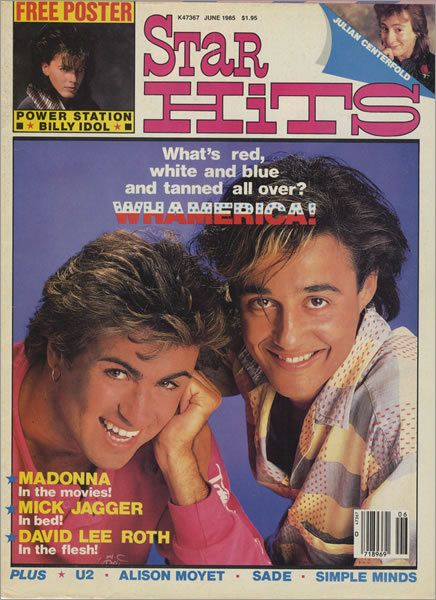 WhamOfficial_'s tweet image. June 1985 – WHAM! on the cover of Star Hits magazine 🤩