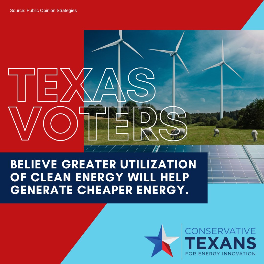 cnsrvtxns4nrg's tweet image. Families need affordable energy to power their daily lives. A statewide survey shows Texas voters believe expanding clean energy will help lower costs. #TxLege #TxEnergy bit.ly/4jSJC0E
