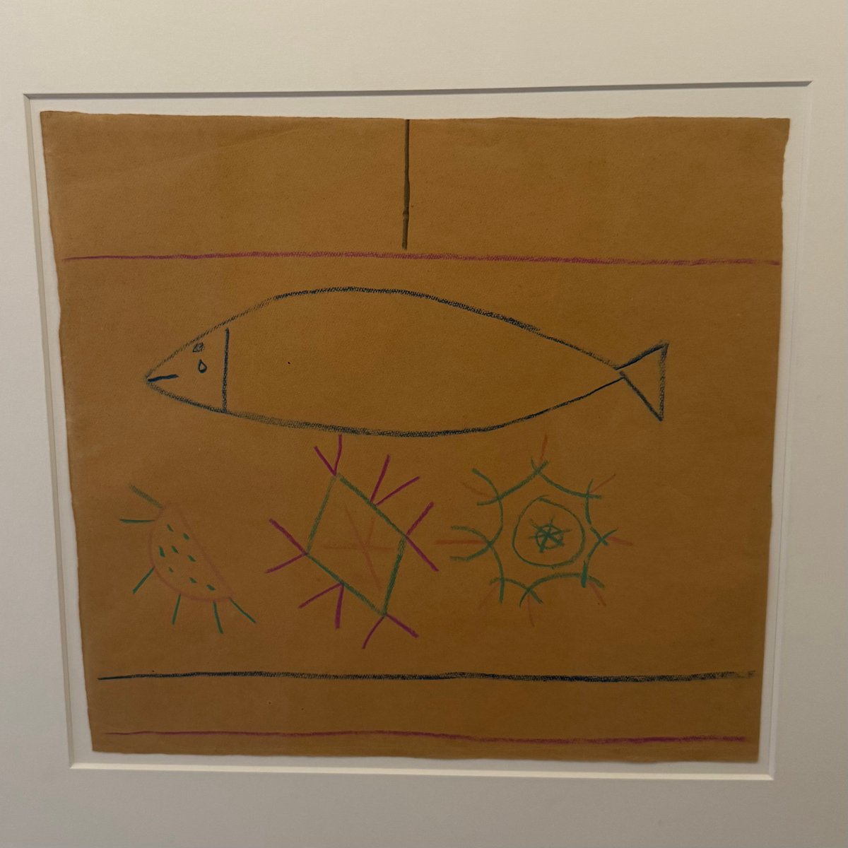 ecommmoose's tweet image. At a Picasso museum.
Looks like a toddler went, “Look mommy, I made fishy.”
Guy next to me glitching out: “It’s... so symmetrical... HOW did he do this!”
It’s worth $5M
Be honest... is this actually art, or are we all just pretending so nobody thinks we’re uncultured?