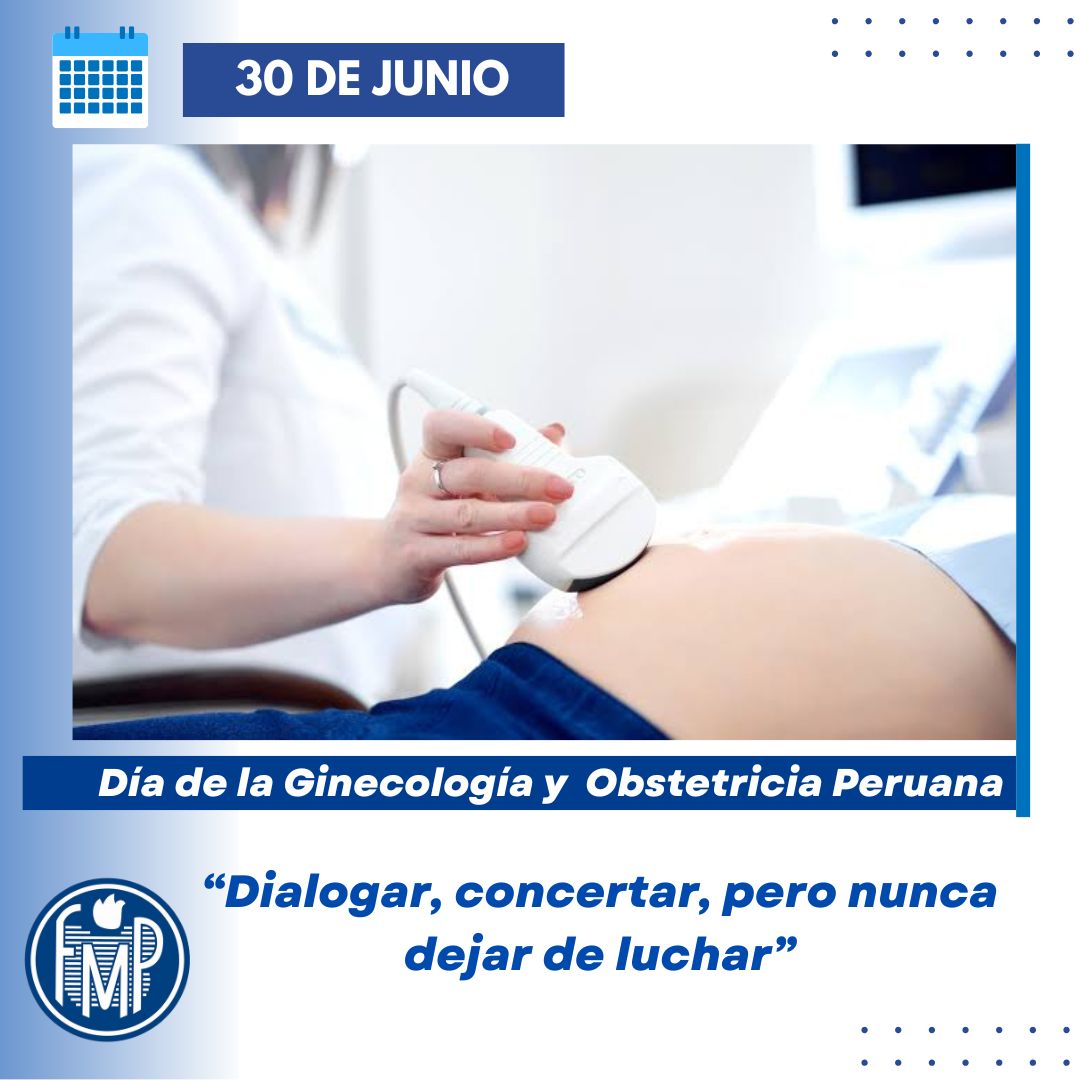 🔵🏥 #30Junio #FelizDía #FMP                
⚕️ 🩺  🎉  La Federación Médica Peruana expresa su más profundo reconocimiento y saludo a todos los Médicos gineco-obstetras del país, en el marco del Día de la Ginecología y Obstetricia Peruana, que se celebra cada 30 de junio.