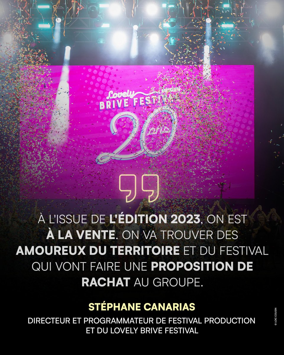 Stéphane Canarias a transformé une plage éphémère au cœur de Brive en un RDV musical majeur : le <a href="/BriveFestival/">Lovely Brive Festival🩷</a> 🩷 
Dans cet épisode, le directeur de Festival Production et du Lovely Brive Festival revient sur 20 ans d’aventure, de passion et de risques 👉 smartlink.ausha.co/sold-out/s06e2…