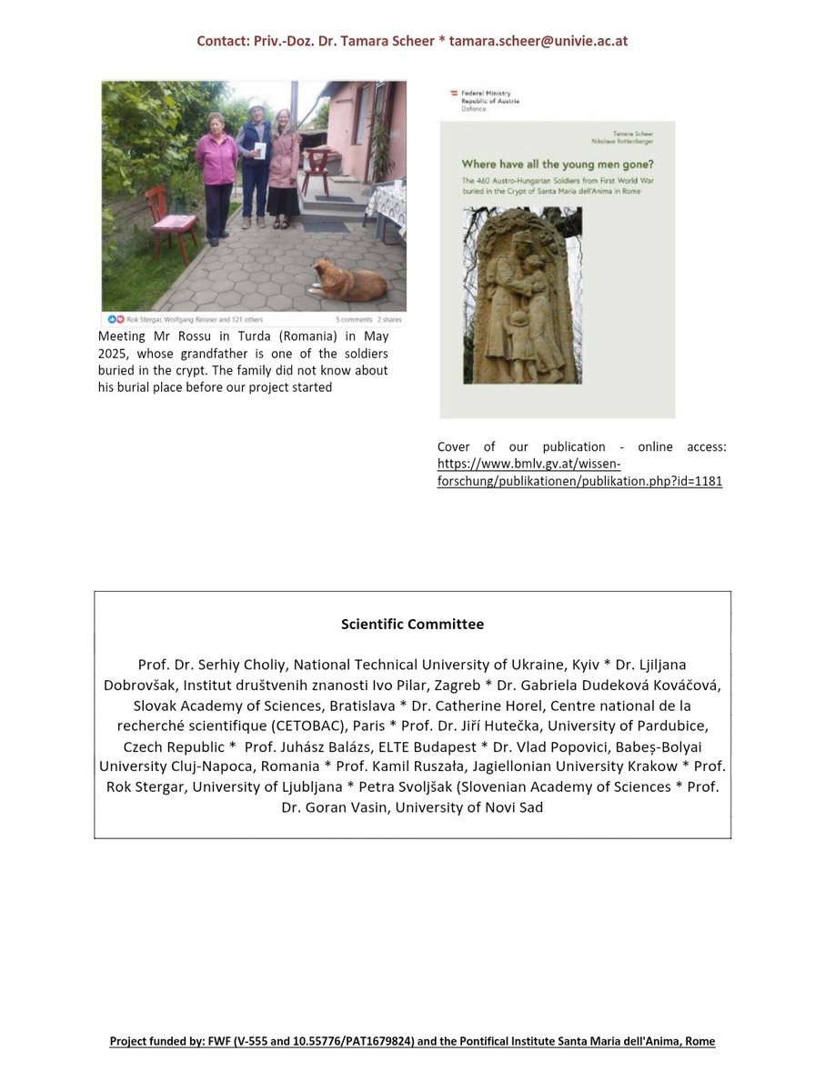 Yippie 🥳🥳, abstract finished for part 2 of our project about the 450 Austro-Hungarian soldiers buried in the crypt of #SantaMariadellAnima in #Rome 

academia.edu/130253898/Memo… 

Thankful for having such a great team again (among twitter friends) <a href="/GoranVasin/">Icemanhist1</a>  <a href="/KamilRuszala/">Kamil Ruszała</a>