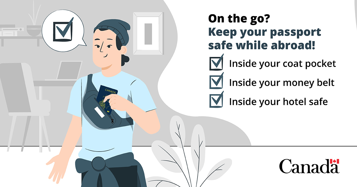 🧳✈️ Travelling abroad this summer? Keep your passport safe!

If you're in between destinations, be sure to protect your passport from loss or theft. A little caution goes a long way 🔒

Learn how to keep it secure 👉 canada.ca/en/immigration…