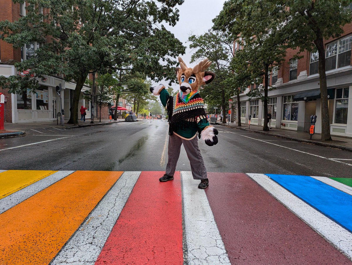 Anthro New England | #ANE2026 (@anthro_ne) on Twitter photo A big thank you to everyone who came out to North Shore Pride!
Copley and our crew of animals had a great time giving out hugs and being a silly little deer with you all! 🏳️🌈 🦌🏳️⚧️
Photos by <a href="/AntiBlueFox/">Anti 🌲🦊🌲ANTIBLUEFOX.COM</a> 📸 A big thank you to everyone who came out to North Shore Pride!
Copley and our crew of animals had a great time giving out hugs and being a silly little deer with you all! 🏳️🌈 🦌🏳️⚧️
Photos by <a href="/AntiBlueFox/">Anti 🌲🦊🌲ANTIBLUEFOX.COM</a> 📸