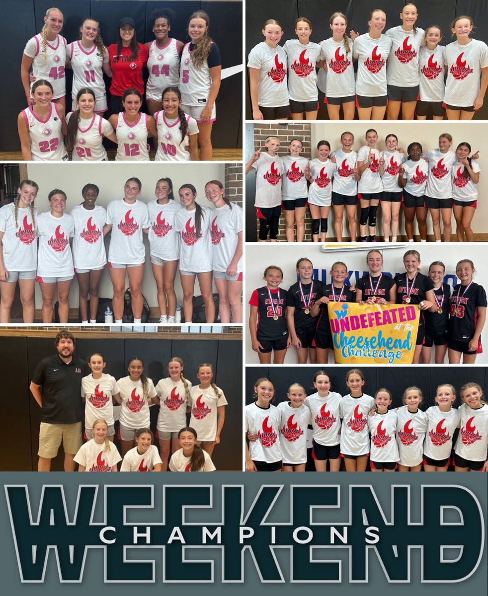 𝓦𝓔𝓔𝓚𝓔𝓝𝓓 𝓒𝓗𝓐𝓜𝓟𝓢 🏆
🏅11th EYBL
🏅11th EYCL Red
🏅10th EYCL Red 
🏅9th EYBL
🏅9th EYCL Black 
🏅7th Jr EYBL Red 
🏅7th Central Black 
🏅6th NIKE Red 
🏅6th East Black 
🏅5th NIKE Red 
🏅5th East

#AttackFamily #ChampionshipCulture