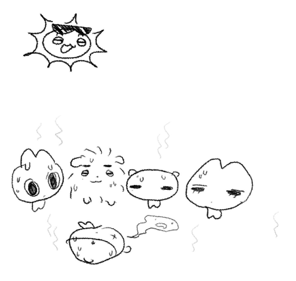 1baksa1's tweet image. 무더운7월 다들힘내세요^^