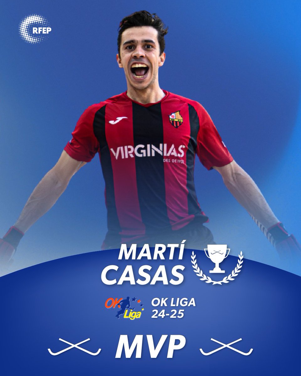 OK Liga (@okliga_oficial) on Twitter photo ๐คฉยก๐๐๐๐๐๐๐๐๐๐๐๐๐๐๐๐๐๐๐๐๐๐๐๐๐๐๐๐! ๐ฅ
ยกMartรญ Casas es el MVP de la <a href="/okliga_oficial/">OK Liga</a> 24/25! ๐
ยกEl jugador del Reus Deportiu Virginias consigue su 1ยบ trofeo tras anotar 37 goles y dar 3 asistencias en 30 partidos! ๐ฅ ๐คฉยก๐๐๐๐๐๐๐๐๐๐๐๐๐๐๐๐๐๐๐๐๐๐๐๐๐๐๐๐! ๐ฅ
ยกMartรญ Casas es el MVP de la <a href="/okliga_oficial/">OK Liga</a> 24/25! ๐
ยกEl jugador del Reus Deportiu Virginias consigue su 1ยบ trofeo tras anotar 37 goles y dar 3 asistencias en 30 partidos! ๐ฅ