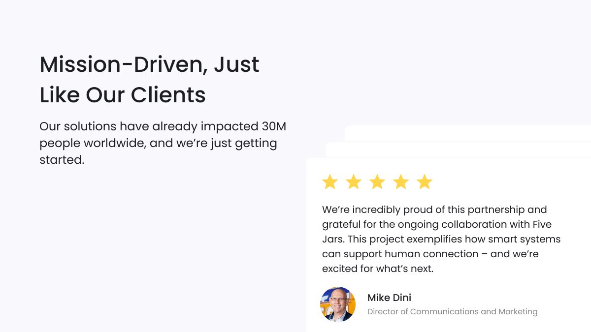 🌟 The inside scoop at Five Jars 🌟

We’re a global team focused on trust, kindness, and making a meaningful impact. Swipe through the carousel to see how we lead with empathy and collaboration.

Let’s connect and build something great together 🙌
#TeamCulture #GlobalTeam